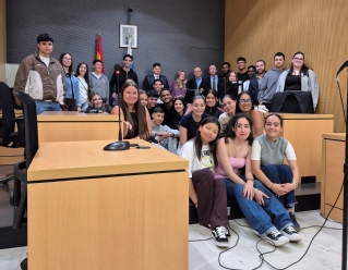 Alumnos/as de 1º de Bachillerato del IES Alonso Quesada de Las Palmas de Gran Canaria